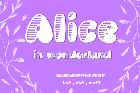 Alice: A Fun Display Font for Creative Projects