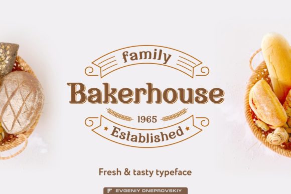 Bakerhouse: A Vintage Display Font That Feels Like Home
