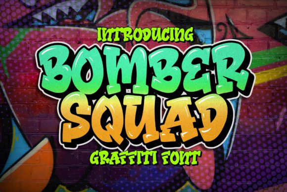 Bomber Squad: A Bold Display Font for Digital Branding
