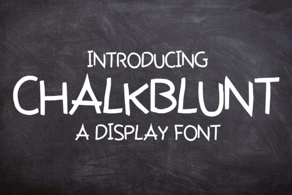 ChalkBlunt: A Casual Display Font