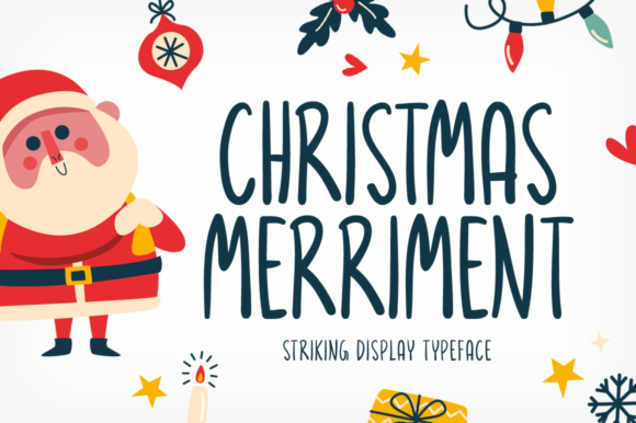 Christmas Merriment Font for Creative Campaigns