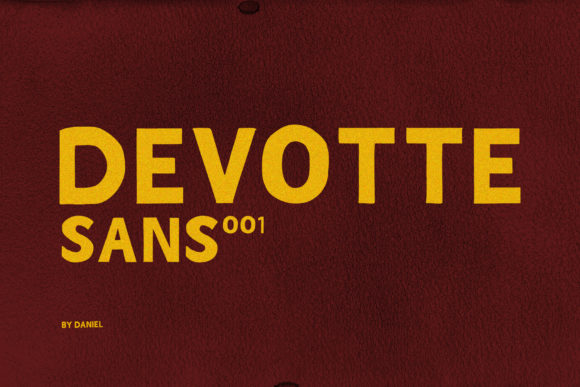 Devotte: A Bold Display Font for Web Design