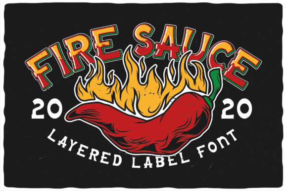 Fire Sauce: A Bold Display Font