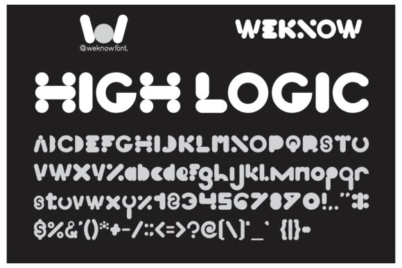 High Logic: A Playful, Polished Display Font for Small Brands