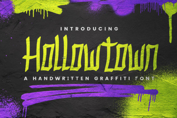Hollowtown: A Fun Urban Font for Creative Projects