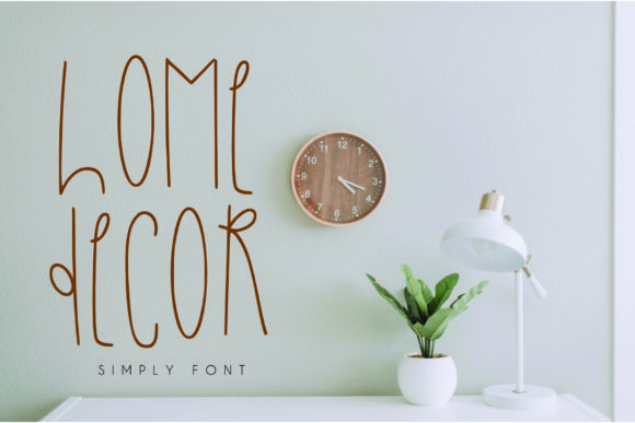 Home Decor Font: A Stylish Display Typeface for Handmade Creators