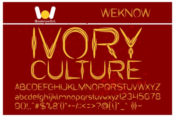 Ivory Culture Font for Bold Branding