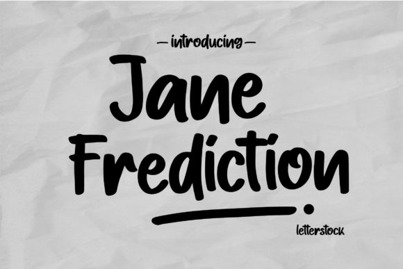 Jane Frediction Font Review