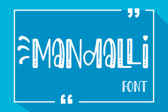 Mandalli: A Fun Display Font for Web Design