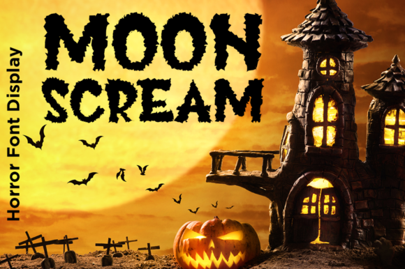 Moon Scream: A Chunky Display Font That Commands Attention