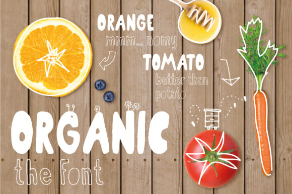 Organic: A Sweet Display Font