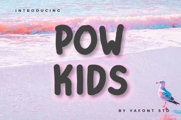 Pow Kids Font for Web Design