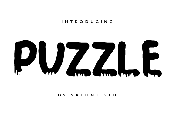 Puzzle: A Quirky Display Font