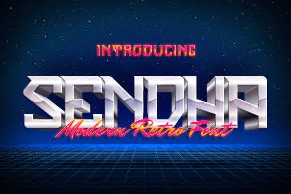 Sendha: A Bold Display Font for Digital Marketing