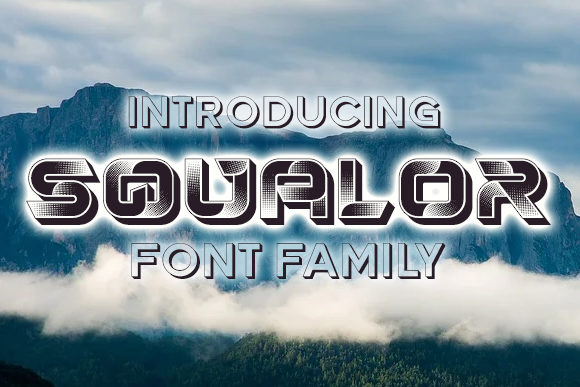 Squalor: A Futuristic Display Font for Bold Digital Branding