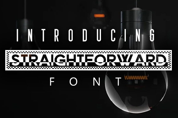 Straightforward: A Bold Display Font That Anchors Digital Design