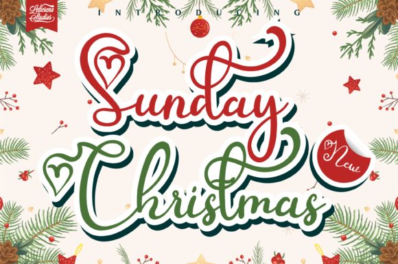 Sunday Christmas Font for Business Branding