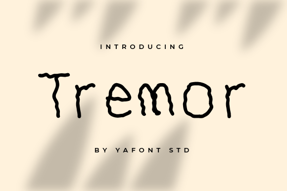 Tremor: A Creative Font for Business Branding