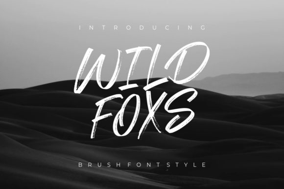 Wild Foxs: A Brushed Display Font That Feels Like Handmade Magic